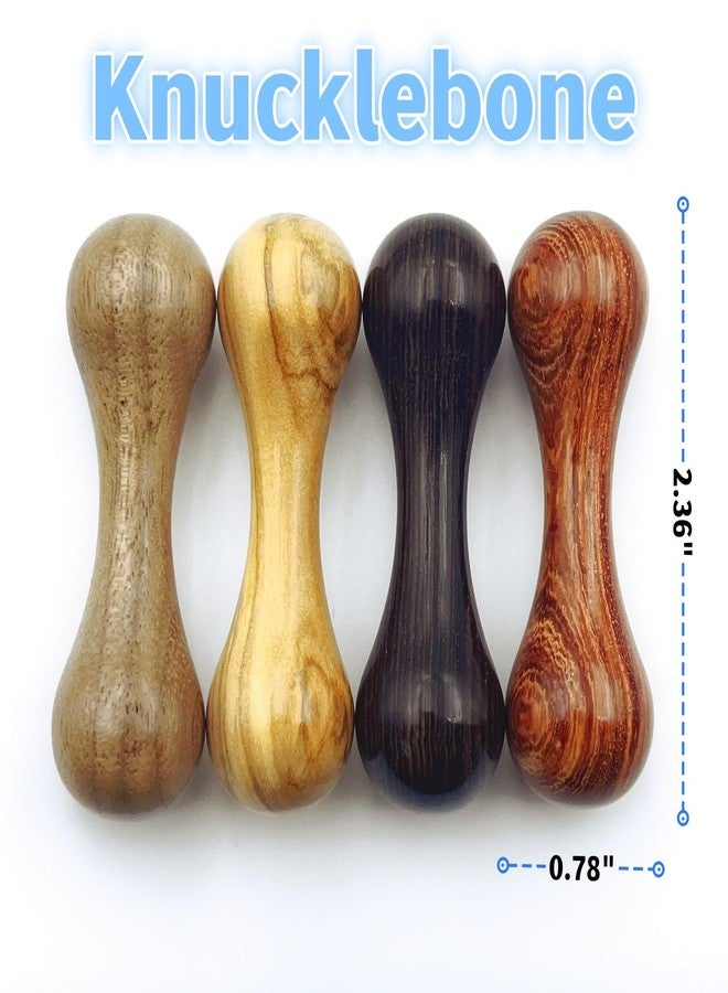 LXQQFUN Knucklebone Wooden Bone Toys, Portable EDC Desktop Fidget Toys, Leisure Finger Skill Toys Suitable for Many Scenes (Ebony) - Image 3